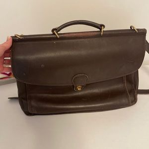 Leather vintage coach briefcase